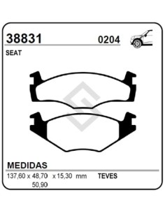 Vr Past. Freno Del. Seat Ibiza 1.8 95/97