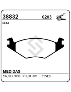 Im Past. Freno Del. Seat Cordoba 1.4 / Ibiza 1.3 90/94