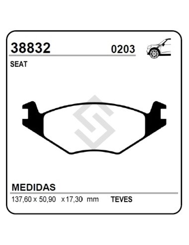 Im Past. Freno Del. Seat Cordoba 1.4 / Ibiza 1.3 90/94