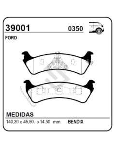 Fd Past. Freno Tras. Windstar 95/03 / Explorer
