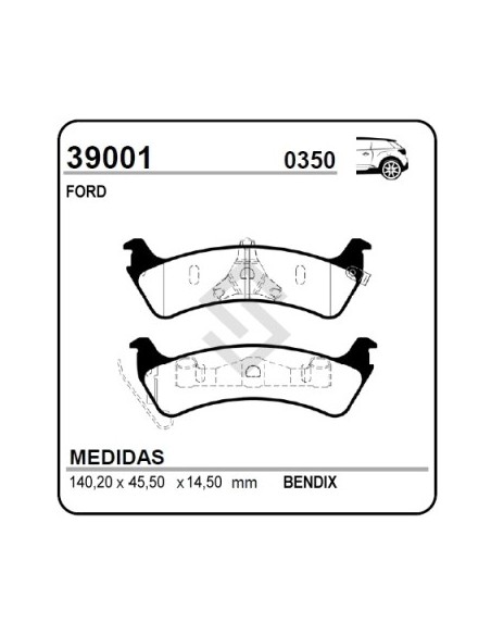 Fd Past. Freno Tras. Windstar 95/03 / Explorer