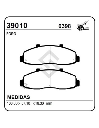 Fd Past. Freno Del. F.150 97/08 - F.150 4x4 98/03