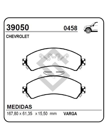 Ch Past. Freno Del. S-10 / Blazer 4x4 (brazil)