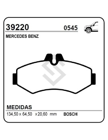 Vr Past. Freno Tras. M.benz Sprinter / Vito / Viano
