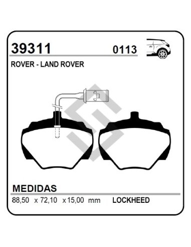 Im Past. Freno Tras. Range Rover 70/94 - Discovery 92/... Defender 110 94/...