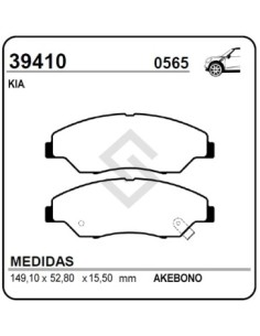 Vr Past. Freno Del. Kia Sportage/gran Sportage 98/...