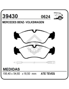 Vr Past. Freno Tras. M.benz Sprinter 95/97