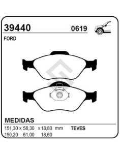 Fd Past. Freno Del. Courier / Ecosport / Fiesta (ancha)