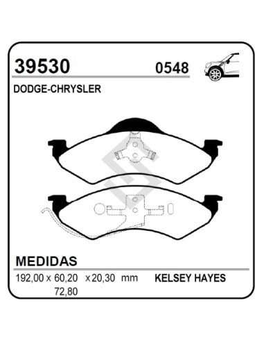 Im Past. Freno Del. Dodge Dakota 98/99 / Durango 98/99
