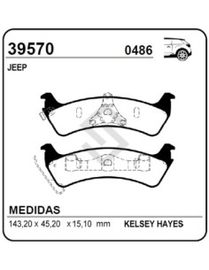 Im Past. Freno Tras. Jeep Grand Cherokee 4x4 / Wrangler 97/99