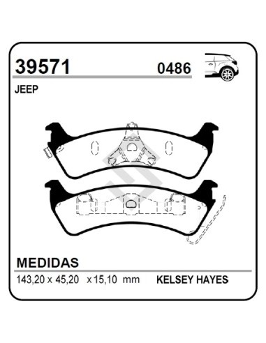 Im Past. Freno Tras. Jeep Grand Cherokee 95/96