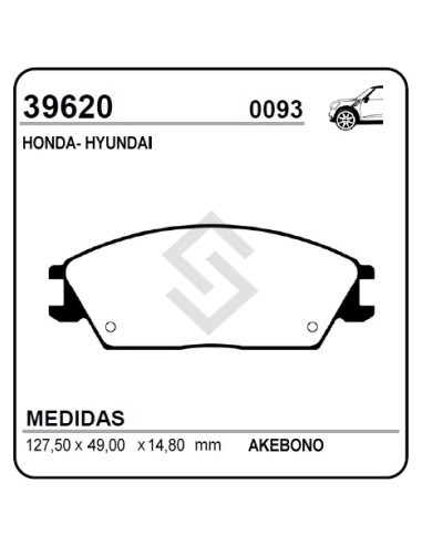 Im Past. Freno Del. Honda / Hyundai / Subaru