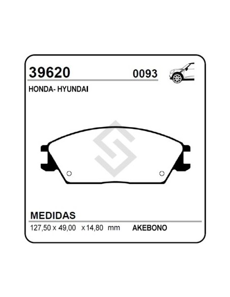 Im Past. Freno Del. Honda / Hyundai / Subaru