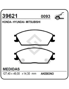 Im Past. Freno Del. Accord 83/95 - Hyundai Accent - Mitsubishi Precis
