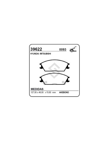 Im Past. Freno Del. Hyundai Accent / Excel-scoupe / Mitsubishi Precis
