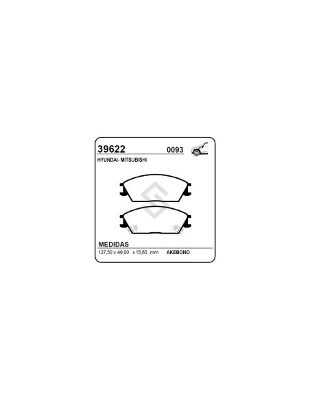 Im Past. Freno Del. Hyundai Accent / Excel-scoupe / Mitsubishi Precis