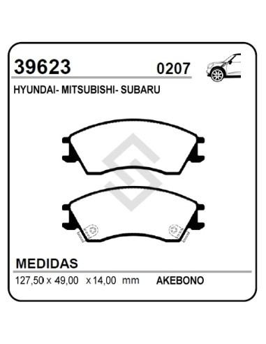 Im Past. Freno Del. Subaru Justy 84/95