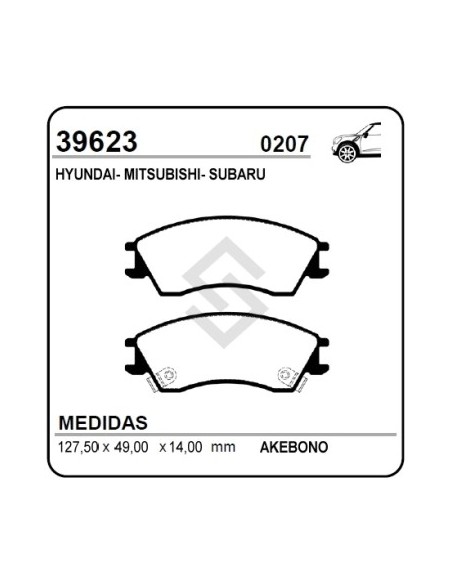 Im Past. Freno Del. Subaru Justy 84/95