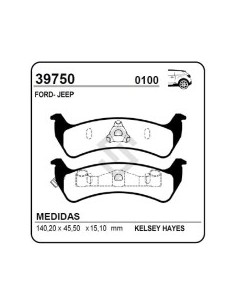 Vr Past. Freno Tras. Jeep Grand Cherokee 4x4 .../94