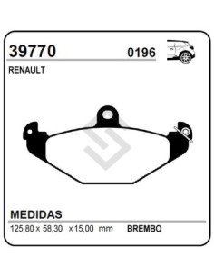 Vr Past. Freno Tras. R.21 / Laguna / Megane / Safrane