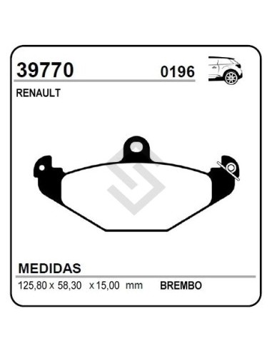 Vr Past. Freno Tras. R.21 / Laguna / Megane / Safrane