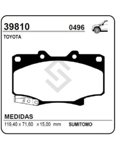 Im Past. Freno Del. Hilux 05/.. - Land Cruiser 4x4 90/94 Pick-up / Lexus Lx 450