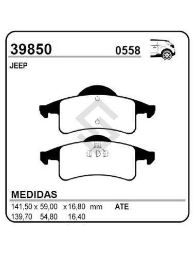 Im Past. Freno Tras. Jeep Grand Cherokee 99/04