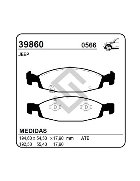 Im Past. Freno Del. Jeep Grand Cherokee 99/...