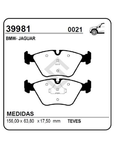 Im Past. Freno Del. Bmw Serie 5 / Serie 7 / M3 / M5 82/94 / Jaguar Xj
