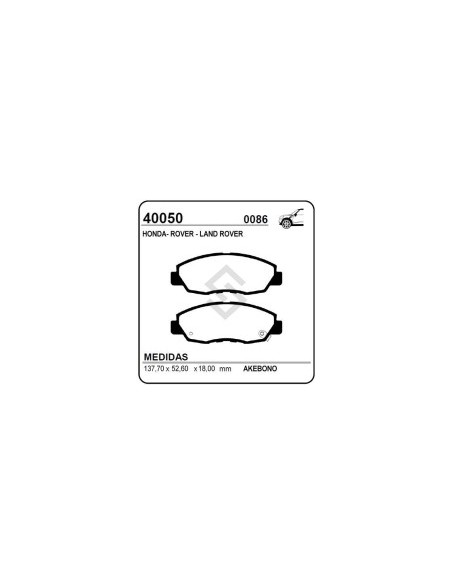 Vr Past. Freno Del. Honda Accord 2.0i / Land Rover 620d