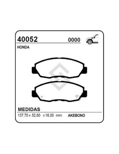 Im Past. Freno Del. Honda Accord 99/02 - Coupe 93/98