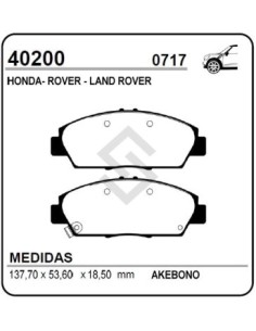 Im Past. Freno Del. Accord / Prelude / Rover 600