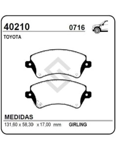 Im Past. Freno Del. Toyota Corolla 1.6/1.8 16v 02/... -brasil-