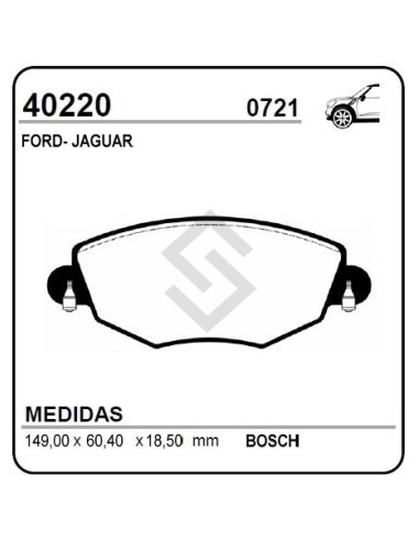 Fd Past. Freno Del. Mondeo 01/... / Jaguar X-type 01/06