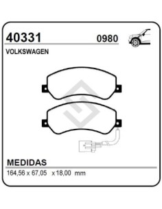 Vw Past. Freno Del. Amarok 09/...