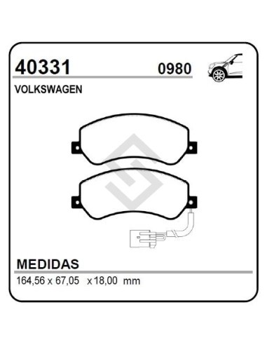 Vw Past. Freno Del. Amarok 09/...