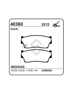 Im Past. Freno Del. Suzuki Sidekik / Vitara 90/94 (2 Ptas)