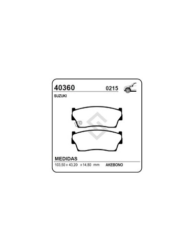 Im Past. Freno Del. Suzuki Sidekik / Vitara 90/94 (2 Ptas)