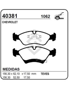 Ch Past. Freno Del. Meriva 1.4-1.8  10/... / Zafira 2.0 8v 10/...