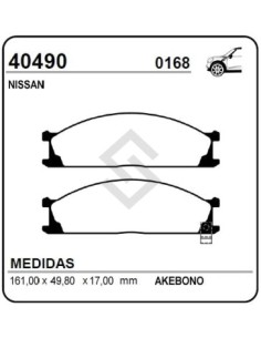Im Past. Freno Del. Nissan Frontier 98/04 -  Pathfinder V6 Full 90-94 / Pick Up 2 O 4wd 88/97 - Np300 08/... - X-terra 03/...