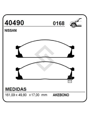 Im Past. Freno Del. Nissan Frontier 98/04 -  Pathfinder V6 Full 90-94 / Pick Up 2 O 4wd 88/97 - Np300 08/... - X-terra 03/...