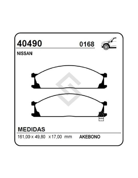 Im Past. Freno Del. Nissan Frontier 98/04 -  Pathfinder V6 Full 90-94 / Pick Up 2 O 4wd 88/97 - Np300 08/... - X-terra 03/...