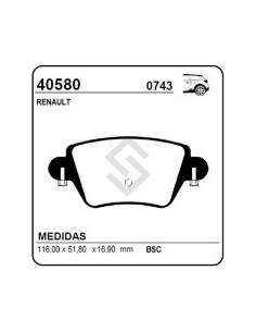 Rt Past. Freno Tras. Kangoo/express 98/...