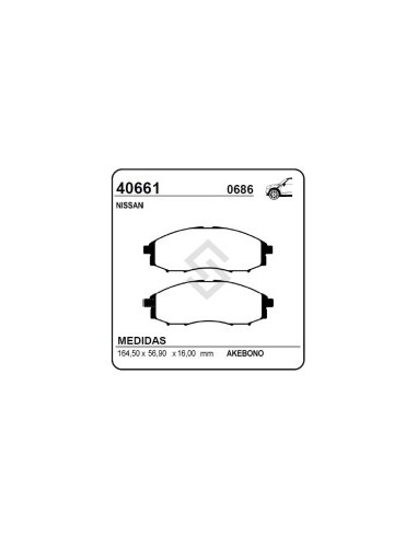 Im Past. Freno Del. Nissan Frontier 2wd-4wd 03/04 / Terrano D22 4x4 / Xterra 03/04