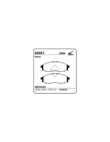 Im Past. Freno Del. Nissan Frontier 2wd-4wd 03/04 / Terrano D22 4x4 / Xterra 03/04