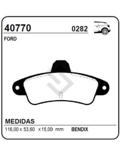 Fd Past. Freno Tras. Mondeo Ghia 93/95
