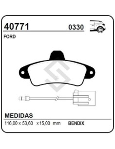Fd Past. Freno Tras. Mondeo 93/95 - C/sensor