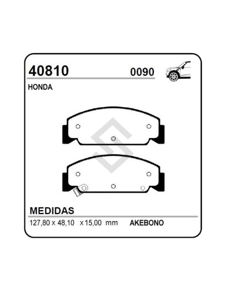 Im Past. Freno Del. Accord 90/96 / Civic 90/96