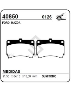 Im Past. Freno Del. Mazda 121 1.3 / 323 / Space Wagon  90/94