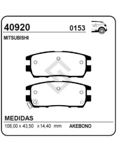 Im Past. Freno Tras. Mitsubishi L-300 90/.. 2.5 / Montero 91/... 2.3td